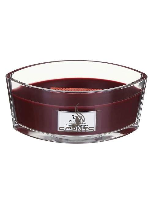 Woodwick Ellipse Elderberry Bourbon Бузина и бурбон свеча ароматическая